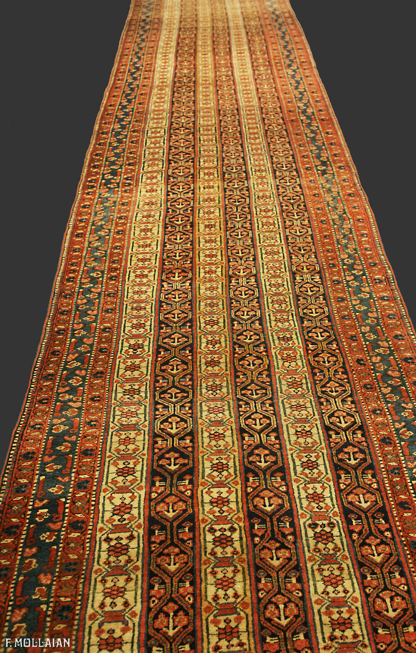 An Antique Persian Bakshaish Runner n°:82905777